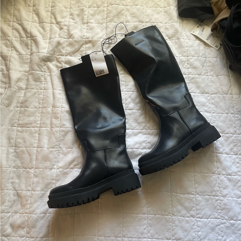 NWT - H&M Knee High Boots - Black 6.5 Women’s US